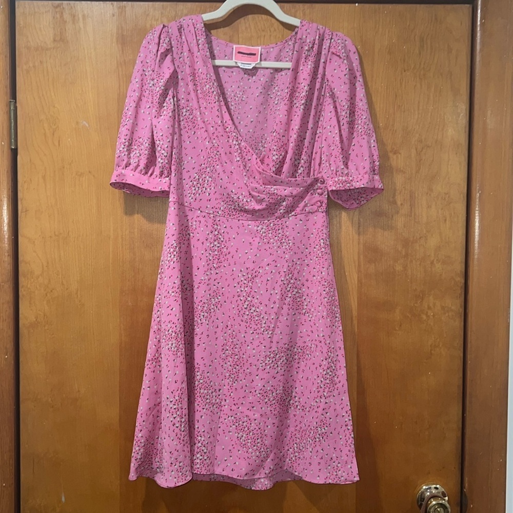 Kate Spade Meadow Floral Wrap Dress Pink Size 6 NWOT - Picture 5 of 13